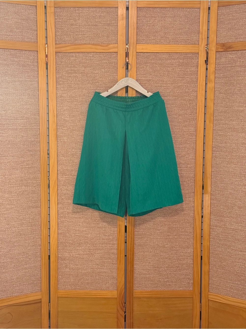Green Pleated Shorts - Vintage